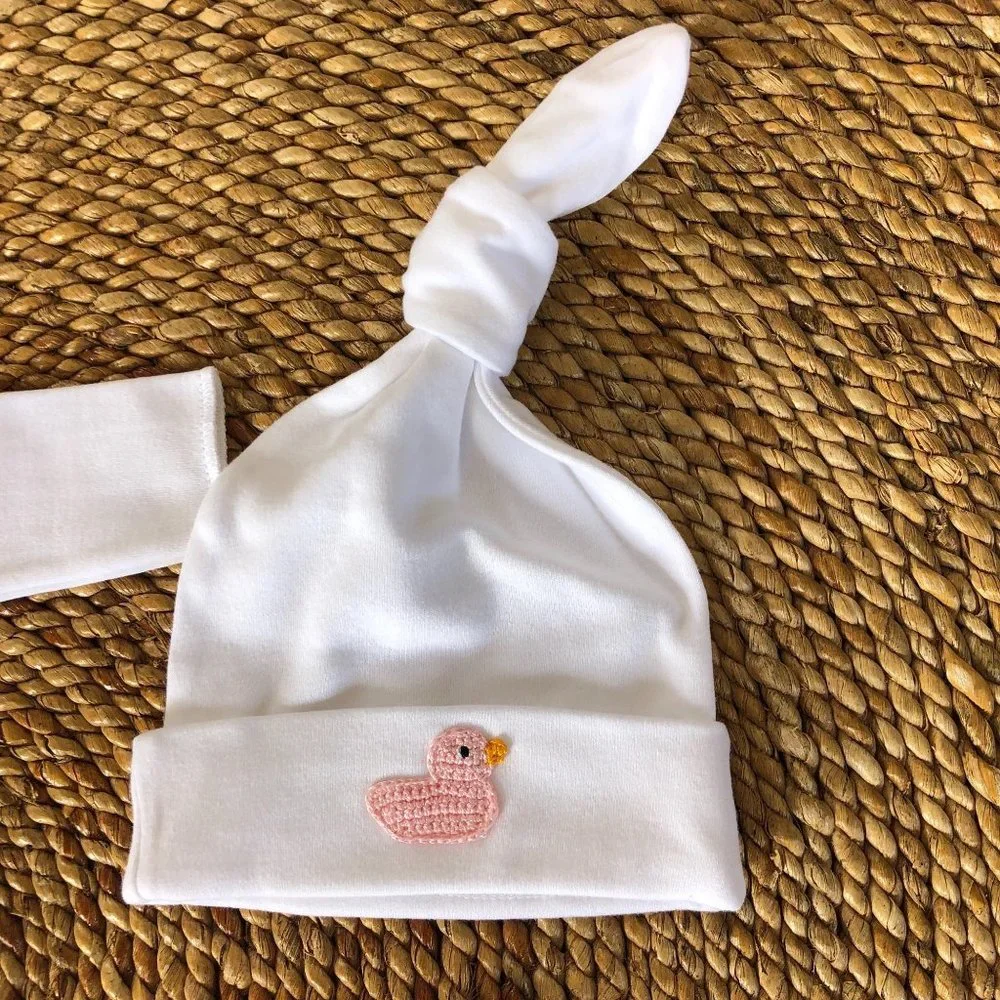 NWT 6 Mo Tiny Bundles 3Pc‎ Pink Duck Hat Bodysuit Pants Infant Baby Girl Ducks